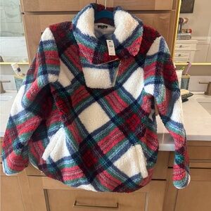 Talbots Multicolor Fleece pullover